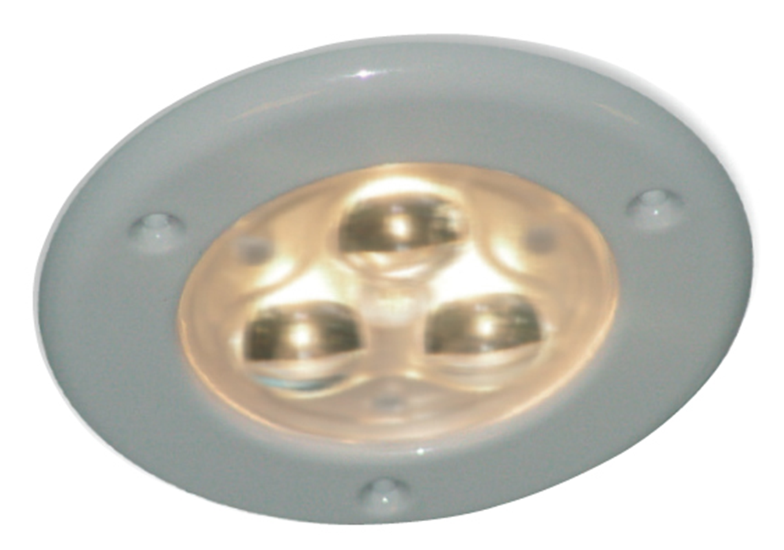 Spot LED 12/24Vdc blanc chaud pour éclairage bus/cars